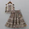 Fashion Lace Straps Multicolour Top and Lehenga Twinning Sets | Ethnic Wear