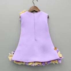 New Lavender Artificial Flowers Embellished Dress Dresses & Sets | Dresses