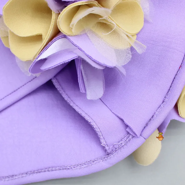 New Lavender Artificial Flowers Embellished Dress Dresses & Sets | Dresses