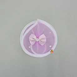 Hot Lavender Bow Embellished Swirled Hair Clip Hair Accessories | Hair Clips