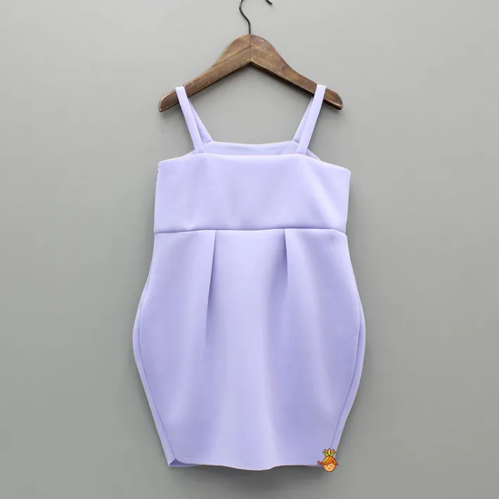 Sale Lavender Bow Embellished Strappy Dress With Matching Bow Hairclip Dresses & Sets | Dresses