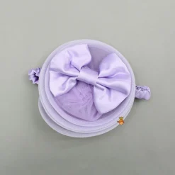 New Lavender One Shoulder Embellished Dress With Detachable Trial And Bow With Matching Swirled Bowie Headband Dresses & Sets | Dresses