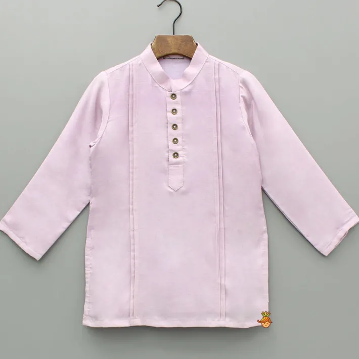 Discount Lavender Pintuck Detail Kurta With Embroidered Jacket And Pyjama BOY Indian Ethnic Wear | Ethnic Sets