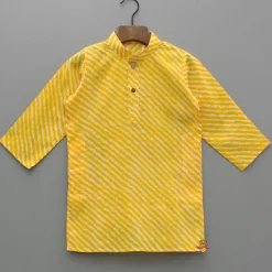 Online Leheriya Printed Kurta With Pyjama BOY Indian Ethnic Wear | Ethnic Sets