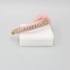 Clearance Light Blush Pink Cute Floral Hair Band Hair Accessories | Hair Bands