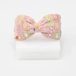 New Light Pink Intricate Embroidered Hair Band Hair Accessories | Hair Bands