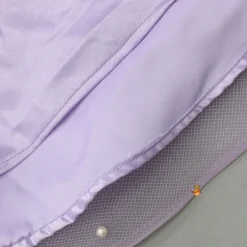 Discount Lilac Embroidered Crop Top And Net Layered Lehenga Ethnic Wear | Lehengas & Ghagras