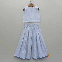 Best Linen Embroidered Top With Wide Leg Pants Dresses & Sets | Sets