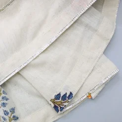 Best Loop Detail Pure Cotton Off White Top And Pant Ethnic Wear | Churidars & Salwars
