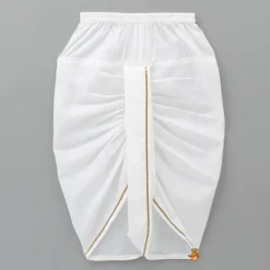Hot Lotus Patch Embroidered Kurta And Dhoti BOY Indian Ethnic Wear | Ethnic Sets