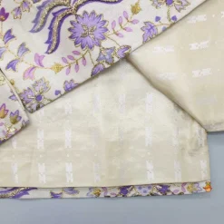 Discount Lovely Lilac Kurta With Floral Embroidered Jacket And Pyjama BOY Indian Ethnic Wear | Ethnic Sets