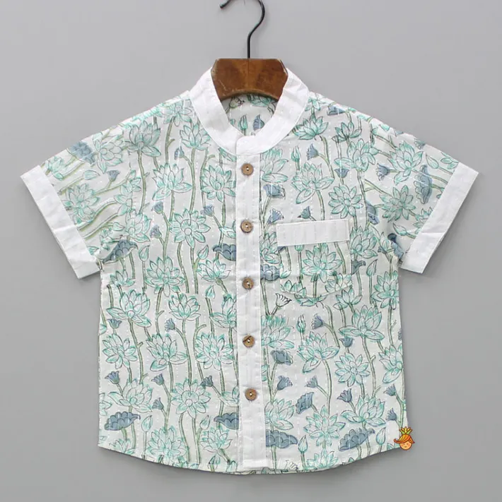 Best Lurex Striped Multicolour Shirt With Patch Pocket BOY Twinning Sets | Shirts & Tees