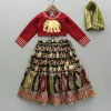 Hot Maroon Elephant Hand Embroidered Applique Top And Brocade Lehenga With Dupatta Ethnic Wear | Lehengas & Ghagras
