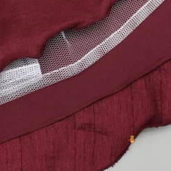 Online Maroon Embellished Top And Lehenga Ethnic Wear | Lehengas & Ghagras