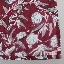 Clearance Maroon Summer Block Print Kurta And Pyjama BOY Indian Ethnic Wear | Ethnic Sets