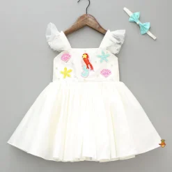 Online Mermaid Themed Flared Dress With Bowie Headband Dresses & Sets | Dresses