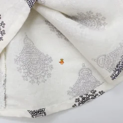 Clearance Mirror Work And Multicolour Thread Embroidered Off White Short Kurti Ethnic Wear | Kurtis & Jumpsuits