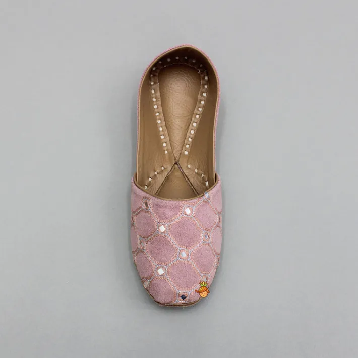 New Mirror Work Embroidered Jutti BOY Shoes