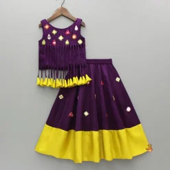Outlet Mirror Work Stylish Top And Flared Lehenga Ethnic Wear | Lehengas & Ghagras