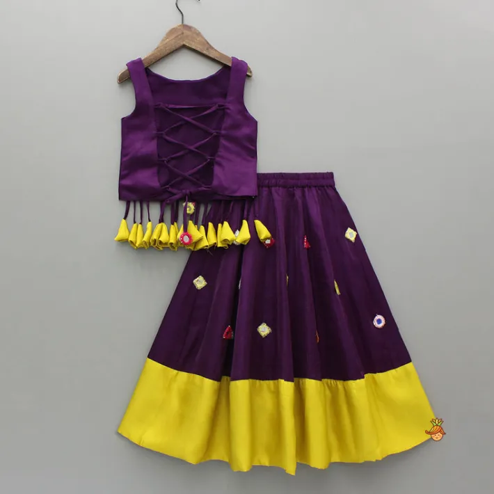 Outlet Mirror Work Stylish Top And Flared Lehenga Ethnic Wear | Lehengas & Ghagras