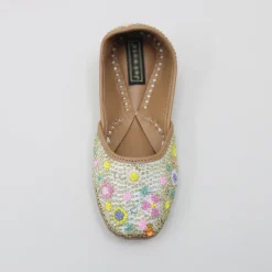 Best Multi Colour Thread And Bead Work Jutti Shoes
