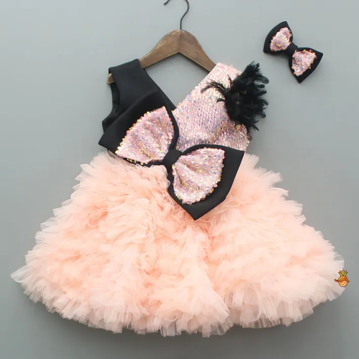 Outlet Multi Layered Sequined Bowie Dress With Hair Clip Dresses & Sets | Dresses
