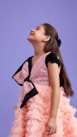 Outlet Multi Layered Sequined Bowie Dress With Hair Clip Dresses & Sets | Dresses