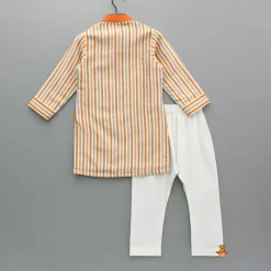 New Multicolor Striped Printed Kurta With Pyjama BOY Indian Ethnic Wear | Ethnic Sets