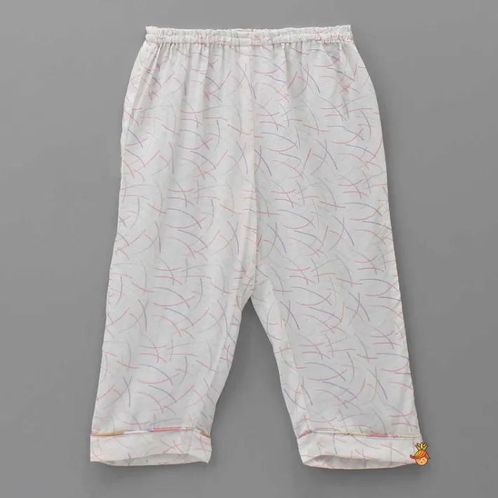 Online Multicolour Animal Printed Bamboo Fabric Top With Pyjama BOY Sleep Wear | Sleepwear