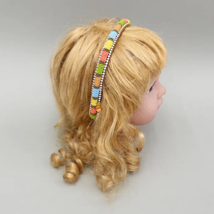 Best Multicolour Bead Embellished Hairband Hair Accessories | Hair Bands