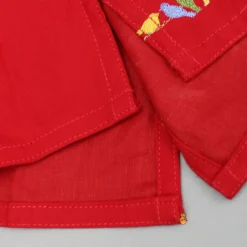 New Multicolour Bird Embroidered Kurta And Dhoti With Matching Cap And Booties BOY Twinning Sets | Baby Essentials