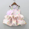 Clearance Multicolour Checks Layered Dress With Heart Shaped Sling Bag Dresses & Sets | Dresses