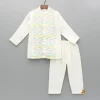Outlet Multicolour Cut Dana Embroidered Kurta And Pyjama BOY Indian Ethnic Wear | Ethnic Sets