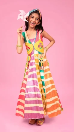Online Multicolour Flared Kurti And Matching Hairband Ethnic Wear | Kurtis & Jumpsuits