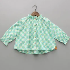 Fashion Multicolour Floral Hand Block Printed Top And Pyjama Sleepwear
