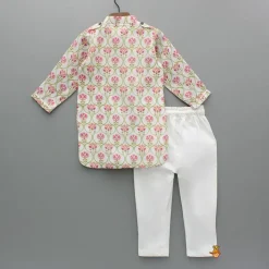 Outlet Multicolour Floral Printed Kurta And Pant BOY Indian Ethnic Wear | Ethnic Sets