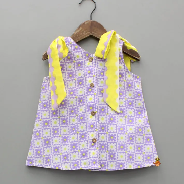 Discount Multicolour Hand Block Floral Printed Top And Shorts Sleepwear