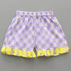 Discount Multicolour Hand Block Floral Printed Top And Shorts Sleepwear