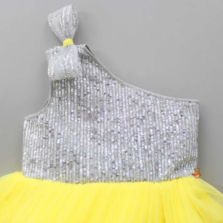 Best Multicolour One Shoulder Ruffle Dress Dresses & Sets | Dresses