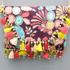 Discount Multicolour Printed And Embroidered Wine Sling Bag Bags