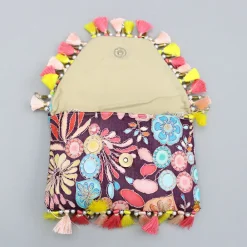 Discount Multicolour Printed And Embroidered Wine Sling Bag Bags
