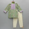 Sale Multicolour Printed Embellished Kurta And Pant BOY Indian Ethnic Wear | Ethnic Sets