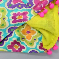 Fashion Multicolour Printed Halter Neck Top And Flared Palazzo Ethnic Wear | Palazzos & Shararas