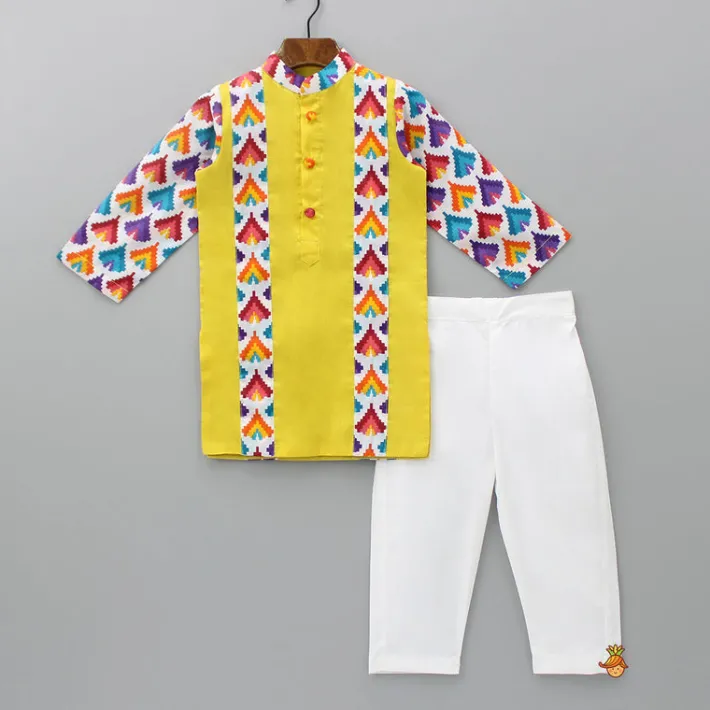 Clearance Multicolour Printed Kurta And Pyjama BOY Indian Ethnic Wear | Ethnic Sets