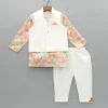 Online Multicolour Printed Kurta With Jacket And Pyjama BOY Twinning Sets | Indian Ethnic Wear