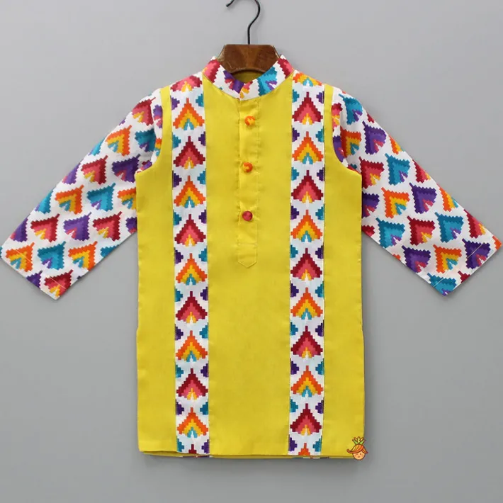 Clearance Multicolour Printed Kurta And Pyjama BOY Indian Ethnic Wear | Ethnic Sets