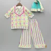Online Multicolour Printed Kurti And Palazzo With Dupatta Ethnic Wear | Palazzos & Shararas