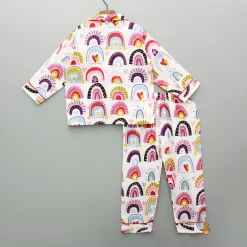 Online Multicolour Printed Notch Collar Sleepwear BOY Sleep Wear | Sleepwear
