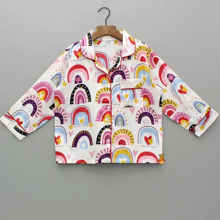 Online Multicolour Printed Notch Collar Sleepwear BOY Sleep Wear | Sleepwear