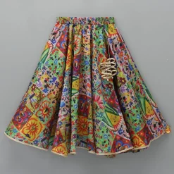 Discount Multicolour Printed One Shoulder Top With Lehenga Ethnic Wear | Lehengas & Ghagras